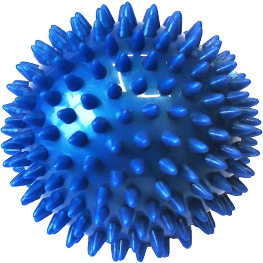 ACRA balle de massage hérisson à picots 7,5 cm bleue - 1 pièce