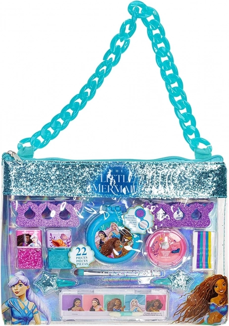 townley disney la petite sirène set de maquillage avec sac à chaîne