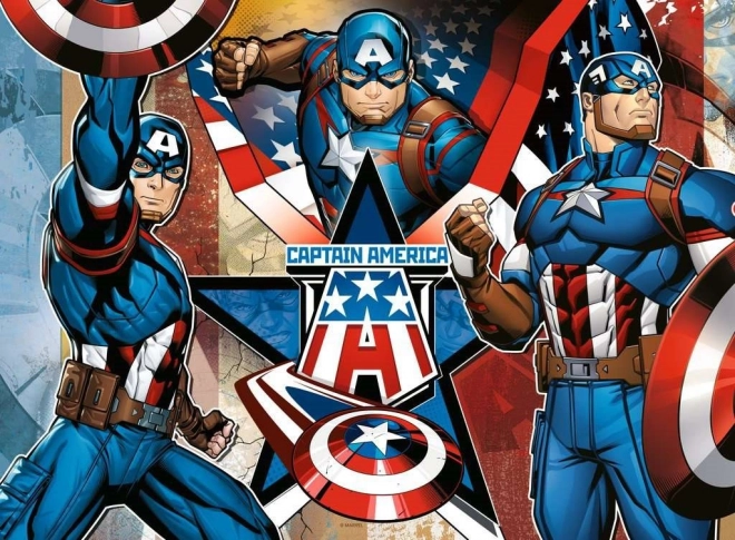 Puzzle Ravensburger Marvel : Captain America XXL 100 pièces