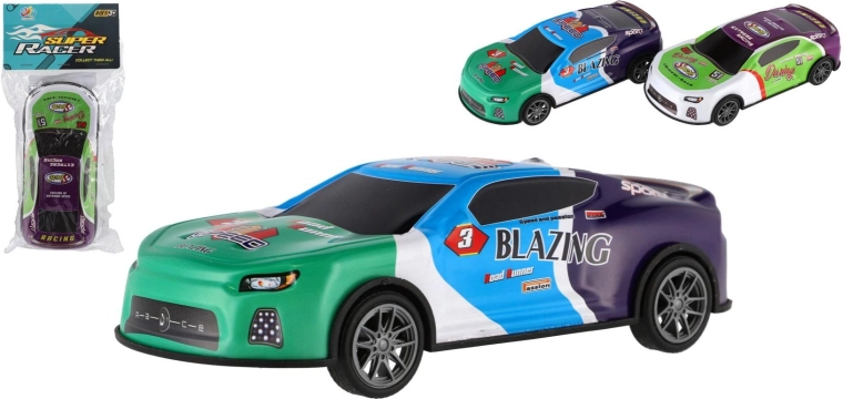 Voiture de course à inertie 17 cm – petite voiture de sport en plastique