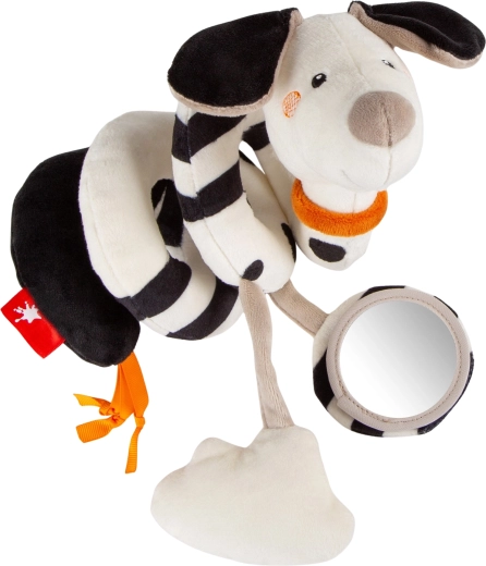 Sigikid spirale d’éveil dalmatien avec hochet et miroir 35 cm