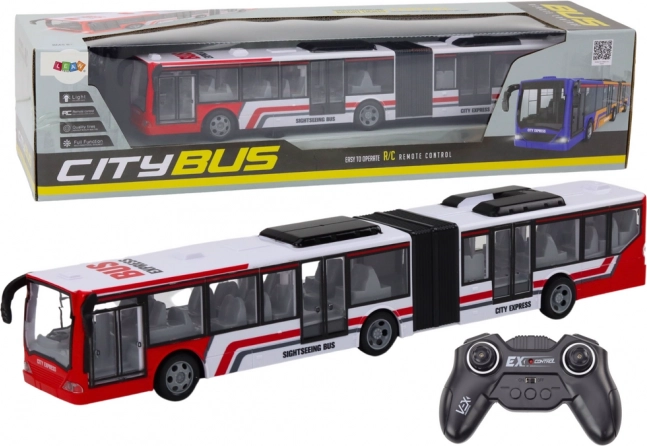 Autobus urbain RC amusant rouge et blanc