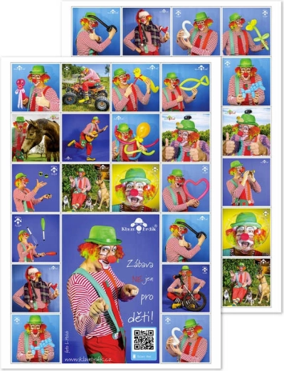 Jeu de mémoire (Pexeso) Clown Brdík (21 paires) - 1 pièce