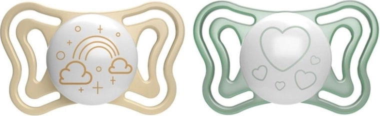 Chicco sucette Physio Light nuit silicone 2–6 mois, 2 pcs