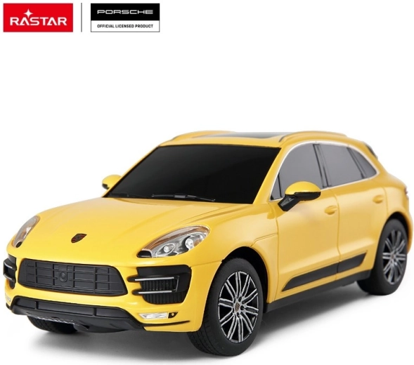 Rastar Porsche Macan Turbo voiture télécommandée 1:24 jaune