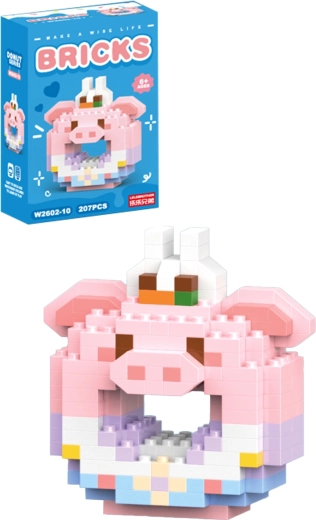Kit de construction Donut cochonnet (207 pièces)