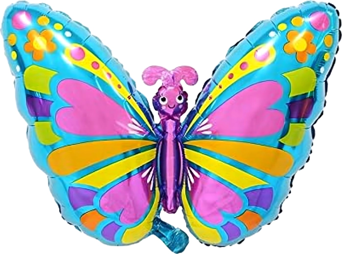 Set de ballons d’anniversaire Papillon, 5 pcs