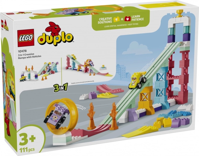 LEGO DUPLO Rampes créatives 3-en-1 avec véhicules