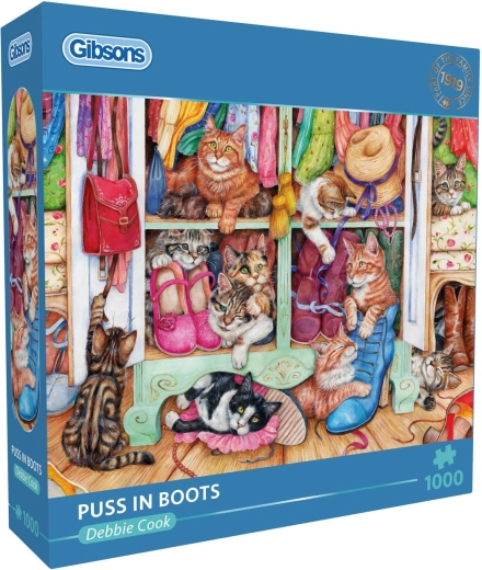 Puzzle Gibsons Chats bottés 1000 pièces