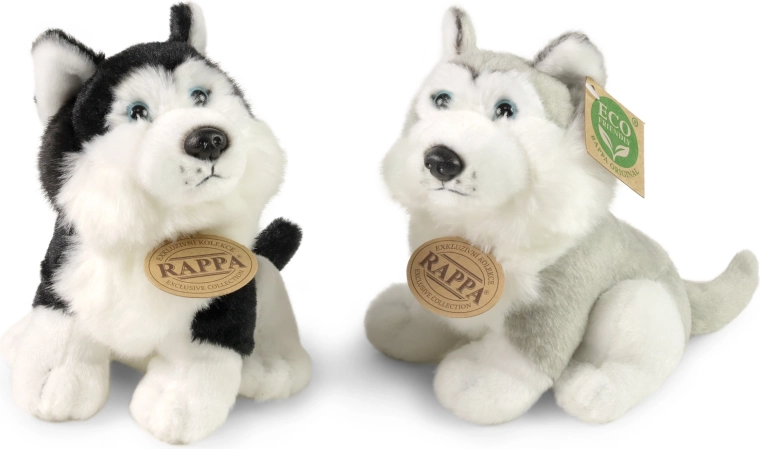 Chien husky en peluche 16 cm Eco-Friendly - 1 pièce