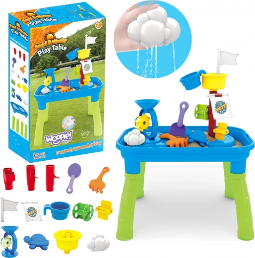 woopie table de jeu pour enfants 2 en 1 bateau pirate