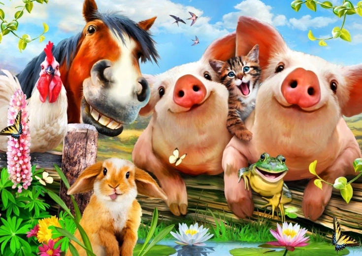 Puzzle Adorables animaux domestiques 500 pièces BLUEBIRD