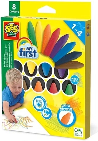 SES Creative My First crayons de cire – 8 couleurs