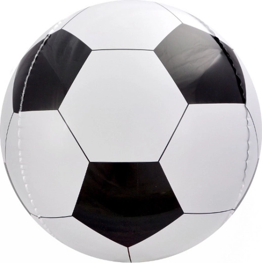 Ballon en feuille 16" ballon de football noir‑blanc