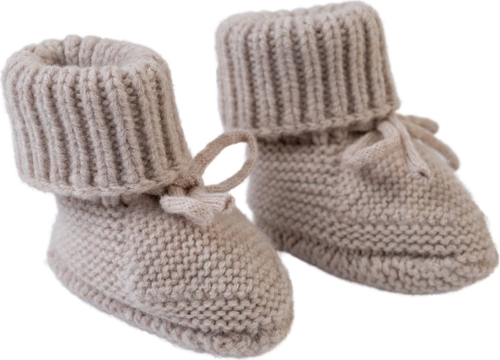 Chaussons en mérinos Lodger beige 0–6 mois