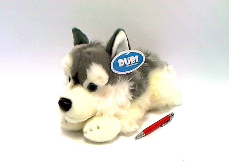 Chien Husky en peluche 30 cm