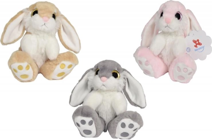 Lapin en peluche assis 17 cm