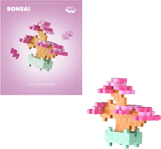 Plus-Plus fleurs bonsaï rose kit de construction