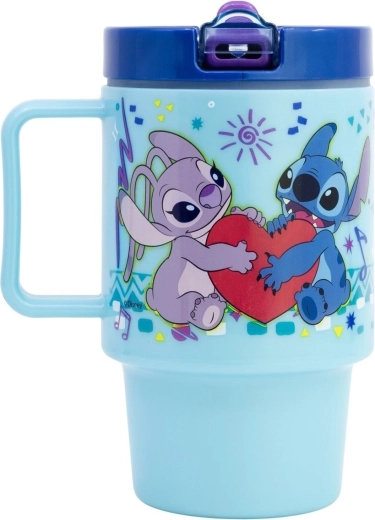 Mug en plastique avec bec verseur 530 ml STITCH