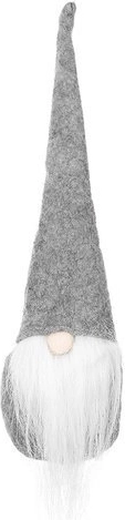 Lutin debout décoration de Noël – Gris