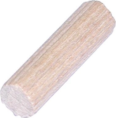 Tourillons en bois rainurés 8 × 30 mm, lot de 50 pièces, FSC