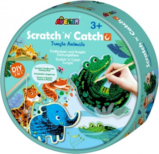 Jeu à gratter – Animaux de la jungle Scratch 'n' Catch