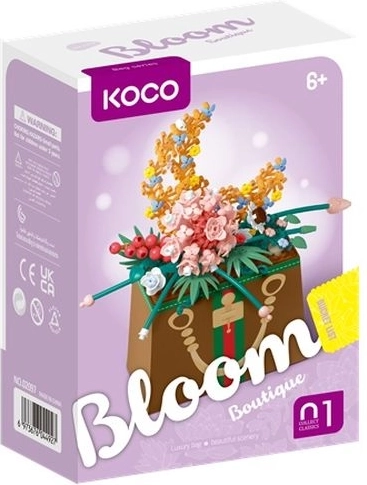 KOCO Bloom boutique kit de construction bouquet d’été dans un sac à main 245 pièces - 1 pièce