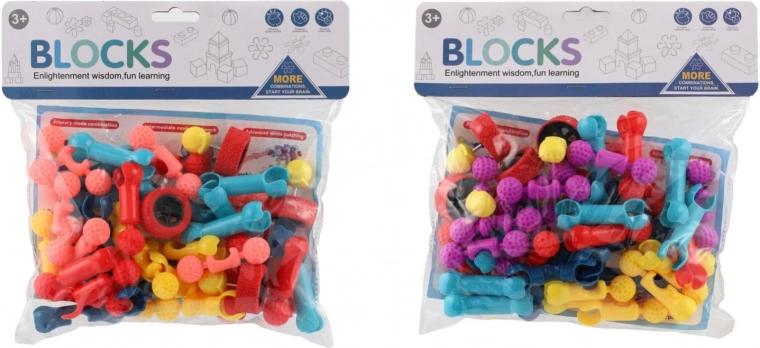 Jeu de construction blocs en plastique colorés