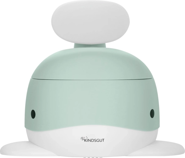 Pot pour enfant KindsGut en forme de baleine, menthe - 1 pièce