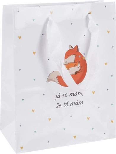 Sac cadeau en papier « Je me fais plaisir » 18 × 10 × 23 cm