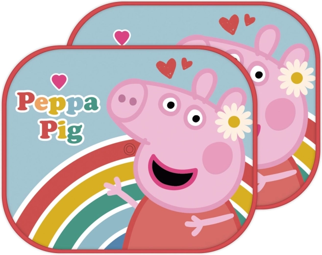 Pare-soleil de voiture Peppa Pig pour enfants (2 pièces)