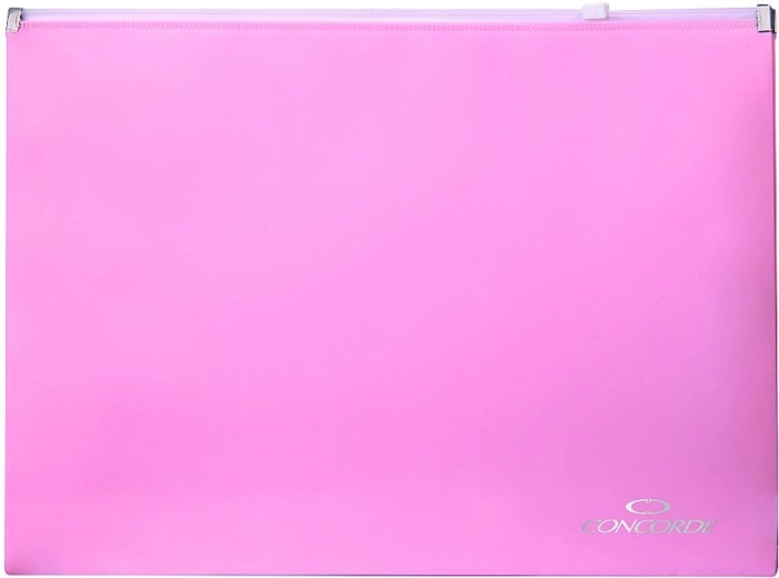 Chemise à zip A4 pastel rose CONCORDE