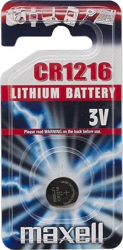 Pile bouton au lithium CR1216 3 V
