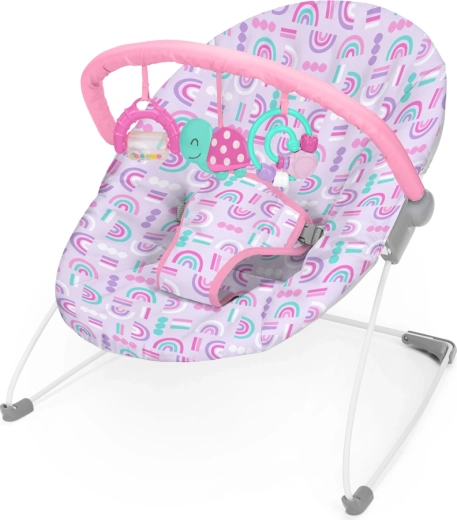 Transat Bright Starts avec jouets Confetti Rainbow Bouncer