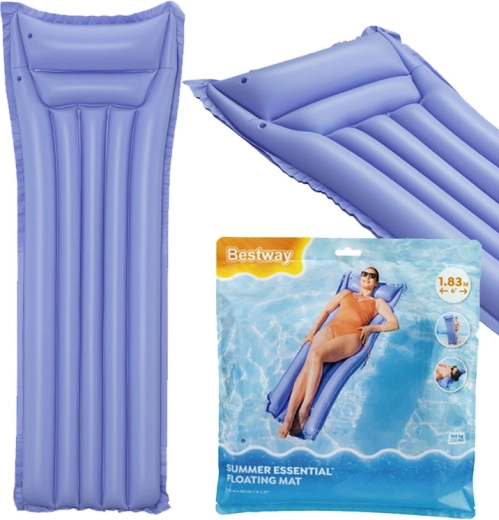Bestway matelas de plage gonflable une place, violet 183 × 69 cm