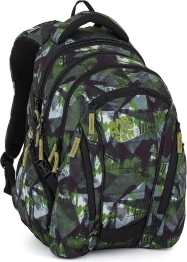 Sac à dos étudiant Bagmaster vert-gris