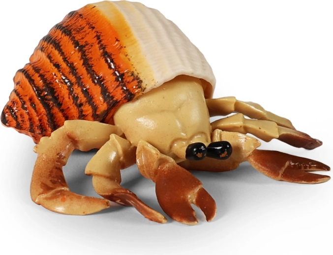 Crabe en caoutchouc avec coquille 10 cm