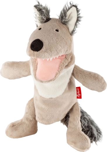 Marionnette à main en peluche Sigikid – loup