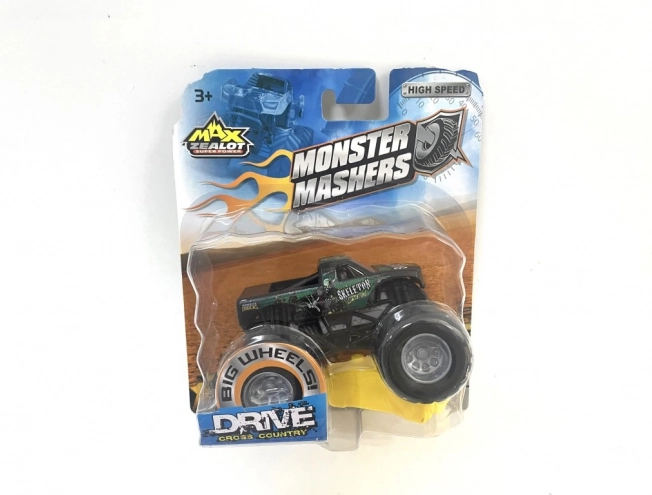Voiture monster 1:64 avec roues plus grandes