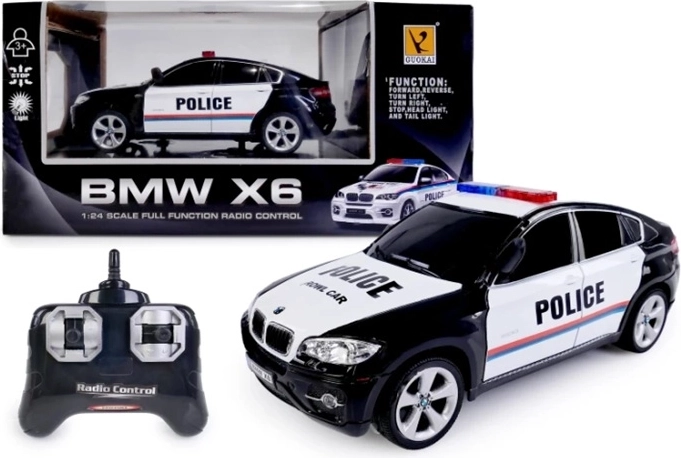 Voiture de police télécommandée au style BMW X6