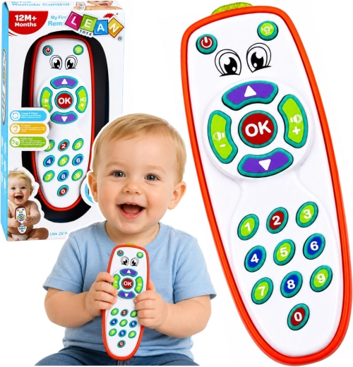 Télécommande éducative interactive pour tout-petits avec lumières et réglage du volume