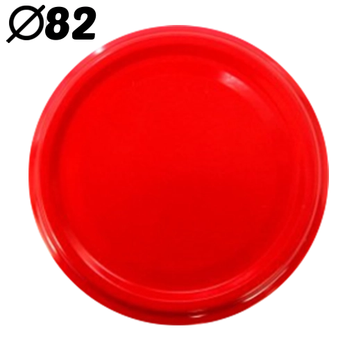 Couvercles à vis FI 82 avec 6 encoches, rouge (660 pcs)