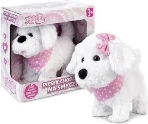 Chien en peluche interactif Natalia avec laisse