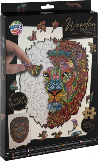 Puzzle Contour MOXY Lion 140 Pièces