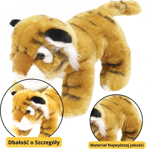 Tigre en peluche marron 25 cm