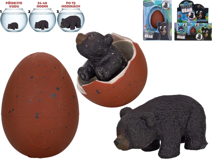 Ours noir à éclore et à grandir – œuf interactif à l’eau