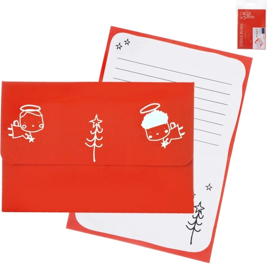Enveloppe en papier « Joyeux Noël » avec lettre insérée (CZ/SK) - 1 pièce
