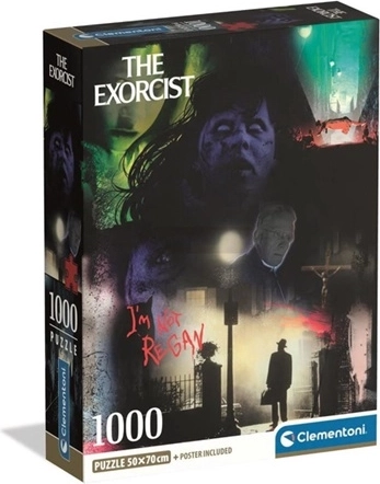 Puzzle Clementoni L’Exorciste – collage de film d’horreur 1000 pièces (compact)