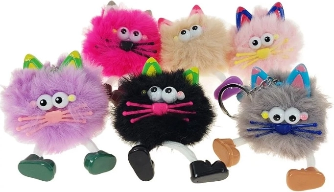 Porte-clés en peluche bonhomme