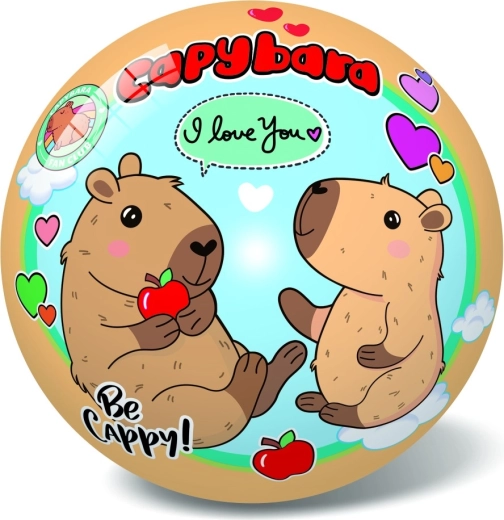 Balle avec motif capybara 14 cm